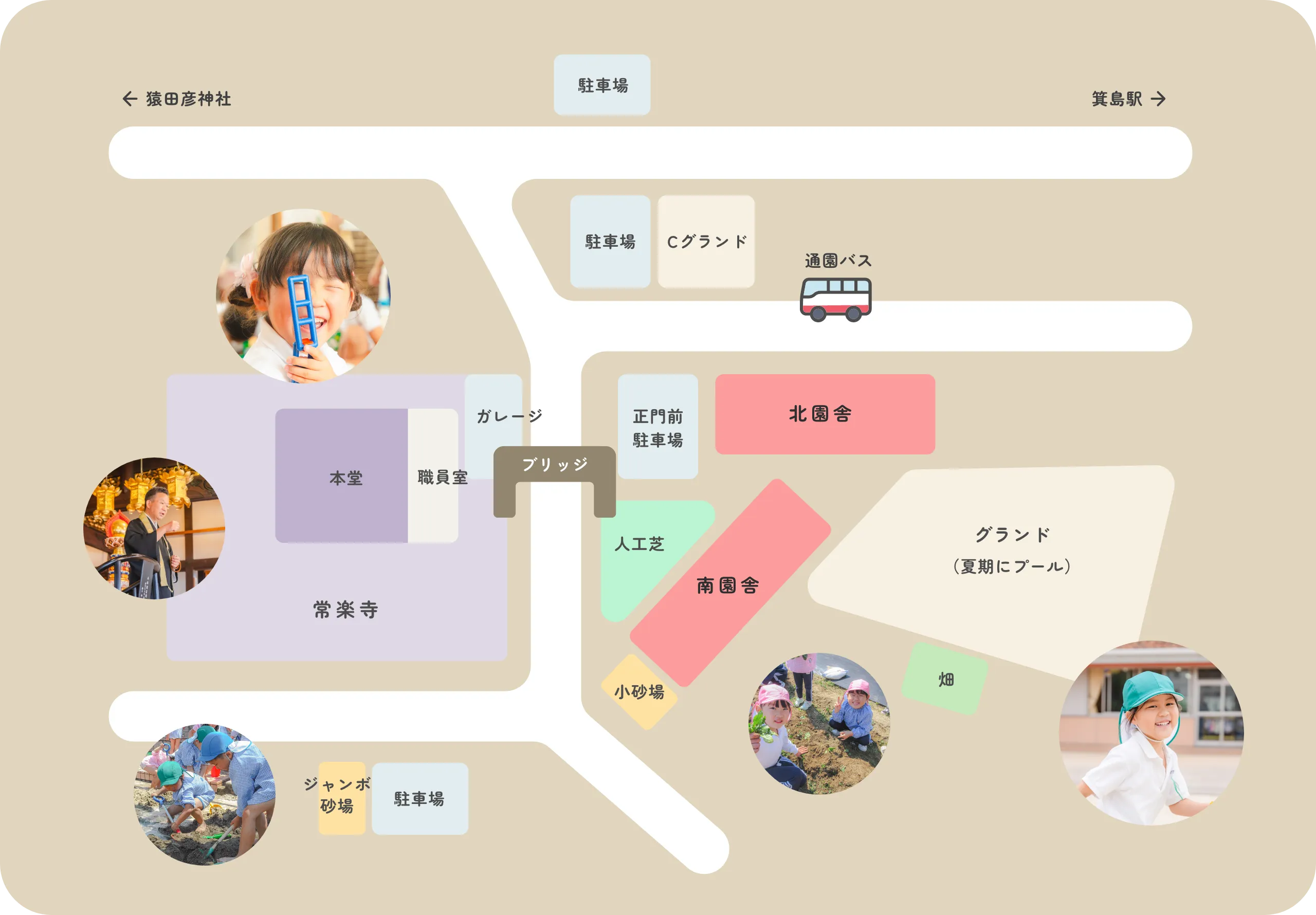 ぶっとく幼稚園のマップ