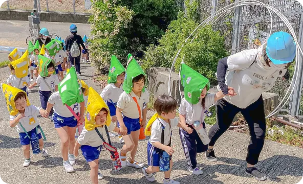 月1回の避難訓練